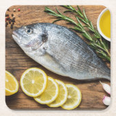 Fish Dorado Rechteckiger Pappuntersetzer (Vorderseite)