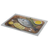 Fish Dorado Schneidebrett (Ecke)