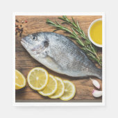 Fish Dorado Serviette (Vorderseite)