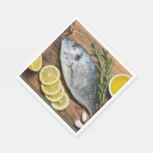 Fish Dorado Serviette (Ecke)