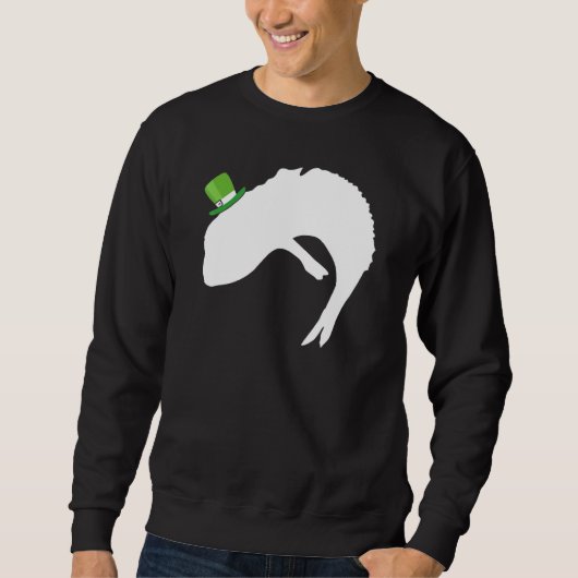 Fish Dragon Leprechaun Irish St Patrick Day Sweatshirt (Vorderseite)