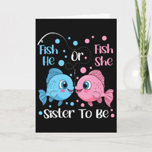 Fish Er Oder Fish Sie Geschlecht Enthüllung Schwes Karte