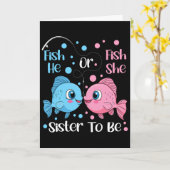 Fish Er Oder Fish Sie Geschlecht Enthüllung Schwes Karte (Gelbe Blume)