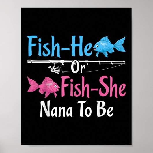 Fish-er oder Fish-sie Oma wird das Geschlecht des  Poster (Vorne)