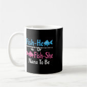 Fish-er oder Fish-sie Oma wird zum Geschlechtsenth Kaffeetasse (Links)