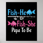 Fish-er oder Fish-sie Papa wird Geschlecht enthüll Poster (Vorne)