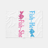 Fish-er oder Fish-sie Tia wird Geschlechtsenthüllu Fleecedecke (Vorderseite (Horizontal))