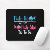 Fish-er oder Fish-sie Tio zur Geschlechtsenthüllun Mousepad (Mit Mouse)