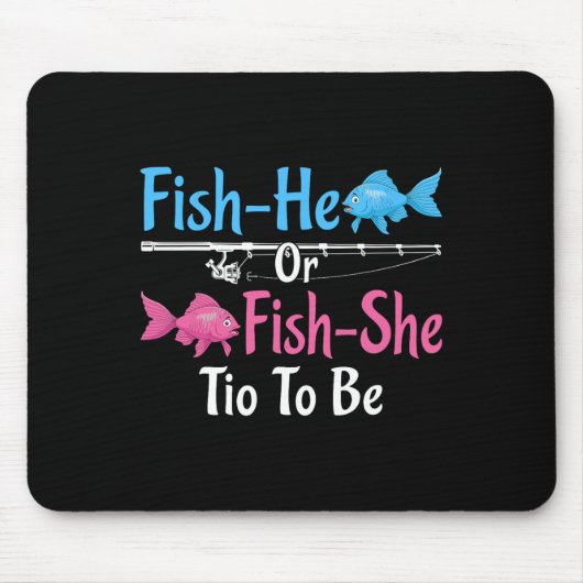 Fish-er oder Fish-sie Tio zur Geschlechtsenthüllun Mousepad (Vorne)