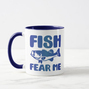 Fish Fee Me Blue Art Fischen Fischerdesign Tasse