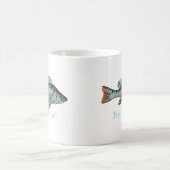 Fish Fee Me Fun Zitat für Fischer Kaffeetasse (Mittel)