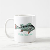 Fish Fee Me Fun Zitat für Fischer Kaffeetasse (Links)