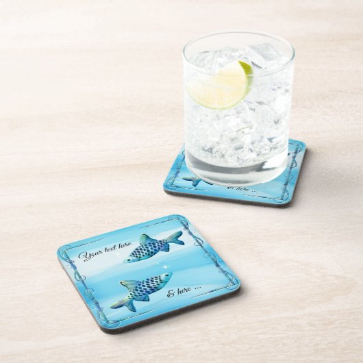 Fish Fisces Fantasy Water World Untersetzer (Rechte Seite)