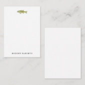Fish Flat Note Card Mitteilungskarte (Vorne/Hinten)