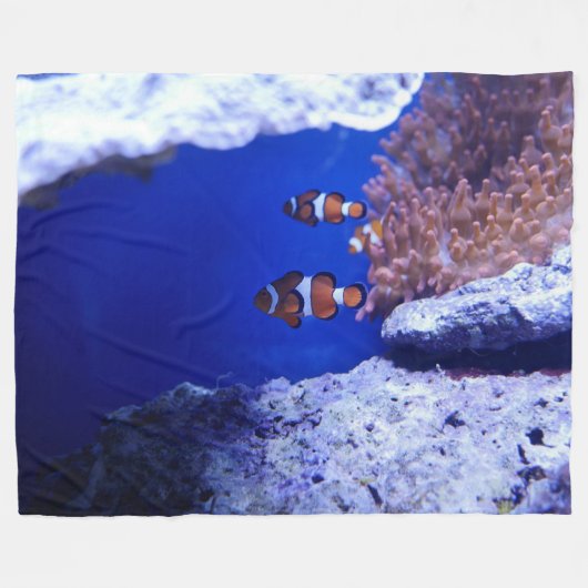 Fish Fleece Blanket (Vorderseite (Horizontal))