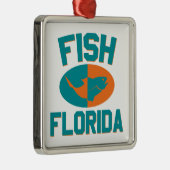 Fish Florida Colors Ornament Aus Metall (Rechts)