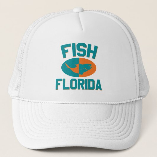 Fish Florida Colors Truckerkappe (Vorderseite)