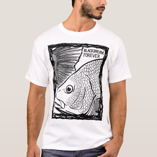 Fish Forever EYES : BLACK BREAM T-Shirt (Vorderseite)