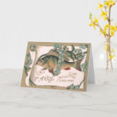 Fish Forget-Me-Not Letter Karte (Gelbe Blume)