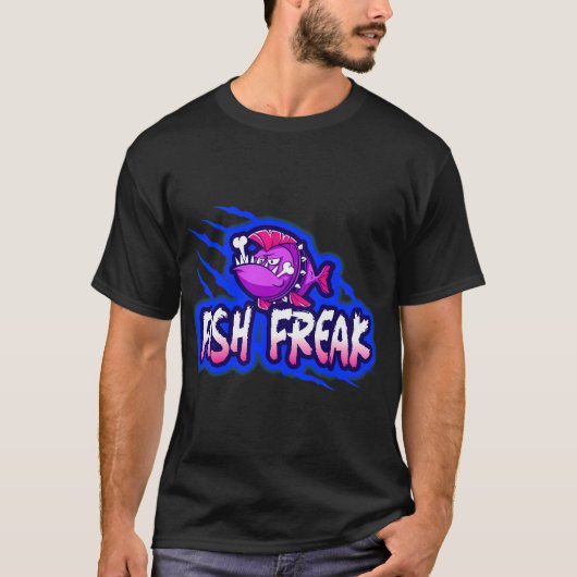 FISH FREAK DESIGN T-Shirt (Vorderseite)