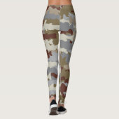 Fish Frenzy Brown Camouflage Leggings (Rückseite)