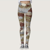 Fish Frenzy Brown Camouflage Leggings (Vorderseite)