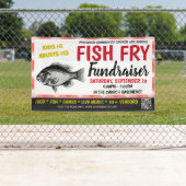Fish Fry Fundraiser Banner mit qr Code (Insitu)