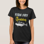 Fish Fry Queen Print T-Shirt (Vorderseite)