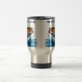 Fish-Funny-Hooked on Reel Coffee Reisebecher (Mittel)