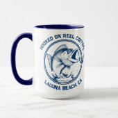 Fish-Funny-Hooked on Reel Coffee Tasse (Links)