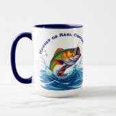 Fish-Funny-Hooked on Reel Coffee Tasse (Links)