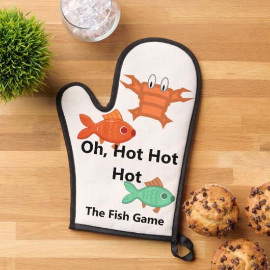 Fish Game Oven Mitt Ofenhandschuh (Oben unten)