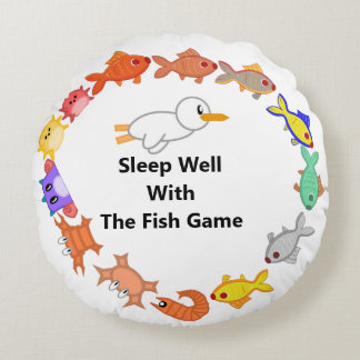 Fish Game Pillow Rundes Kissen