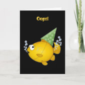 FISH Geburtstag Tooops! Karte (Vorderseite)