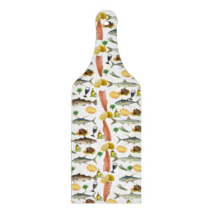 Fish Glass Cutting Board Schneidebrett