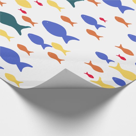 Fish Glossy Wrapping Paper Geschenkpapier (Ecke)
