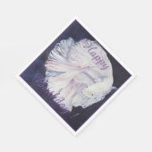 Fish Happy Birthday Party Celebration Serviette (Ecke)