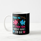 Fish He Or Fish She Gender Reveal Family Great Aun Kaffeetasse (Links)