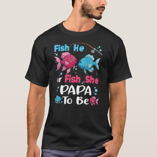 fish he or fish she gender reveal family matching T-Shirt (Vorderseite)