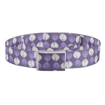 Fish Head Blätter Lilac White Black
