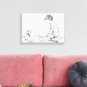 Fish Head Doll Leinwanddruck (Insitu (Wohnzimmer))