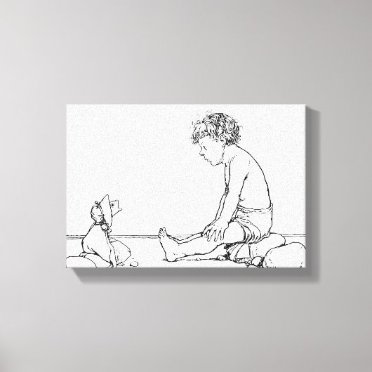 Fish Head Doll Leinwanddruck (Vorderseite)