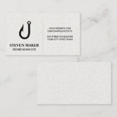 Fish-Hook-Logo | Bootfahren Visitenkarte (Vorne/Hinten)