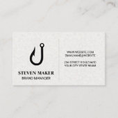 Fish-Hook-Logo | Bootfahren Visitenkarte (Vorderseite)