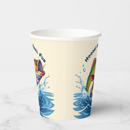 Fish-Hooked on Reel Fun Pappbecher (Rechts)