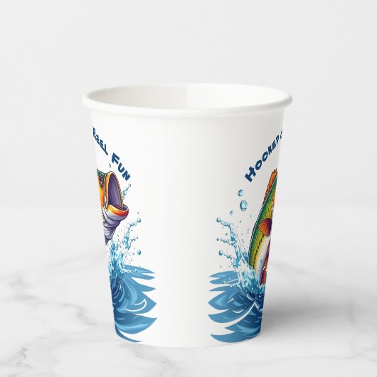 Fish-Hooked on Reel Fun Pappbecher (Links)