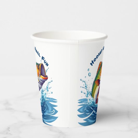 Fish-Hooked on Reel Fun Pappbecher (Rechts)
