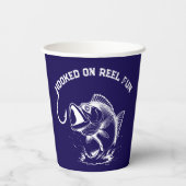 Fish-Hooked on Reel Fun Pappbecher (Rückseite)