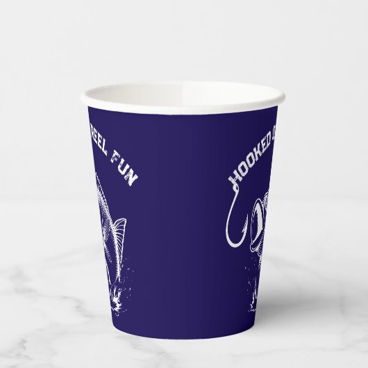 Fish-Hooked on Reel Fun Pappbecher (Links)