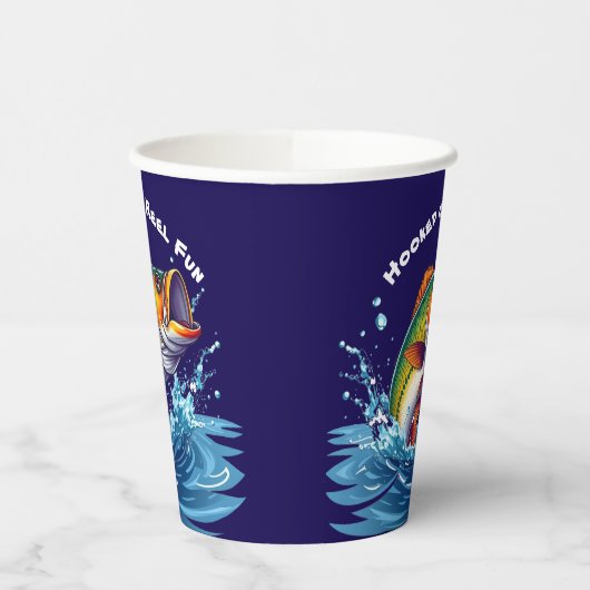 Fish-Hooked on Reel Fun Pappbecher (Links)